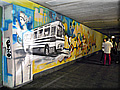 Street-art malby v pochodu CAN Plze�