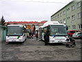 Prezentovan� autobusy v are�lu v plze�sk� Doubravce