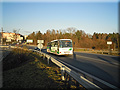 Autobus na�� spole�nosti veden� je�t� po provizorn�m sjezdu