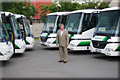 �editel spole�nosti Miroslav Hucl u nov�ch autobus�; foto Miroslav Klas