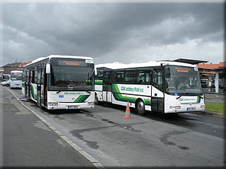 Prezentace autobusů, vlevo IRISBUS Crossway LE, vpravo SOR CN 10.5 Prezentace autobusů, vlevo IRISBUS Crossway LE, vpravo SOR CN 10.5