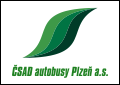 Nov� ztv�rn�n� t�ech zelen�ch pruh� �SAD autobusy Plze� do tvaru slzy